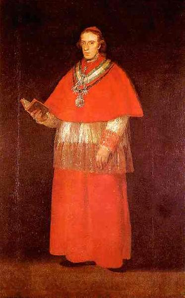 Francisco Jose de Goya Cardinal Luis Maria Borbon y Vallabriga.